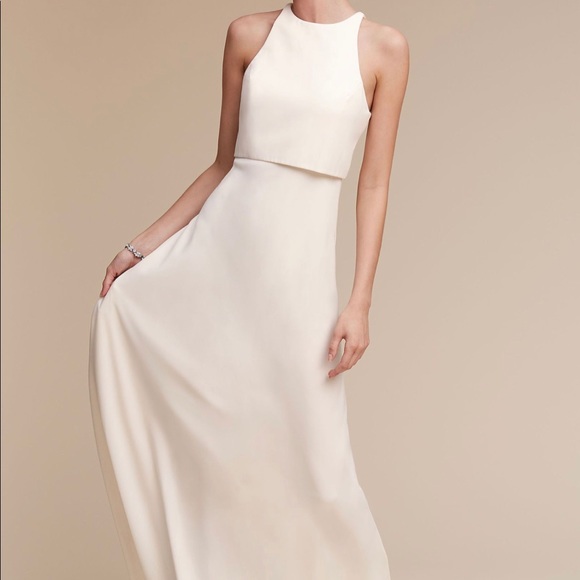 Jill Stuart Dresses & Skirts - Jill Jill Stuart Ivory Crepe Maxi Gown